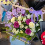 Purple White Serenity Basket